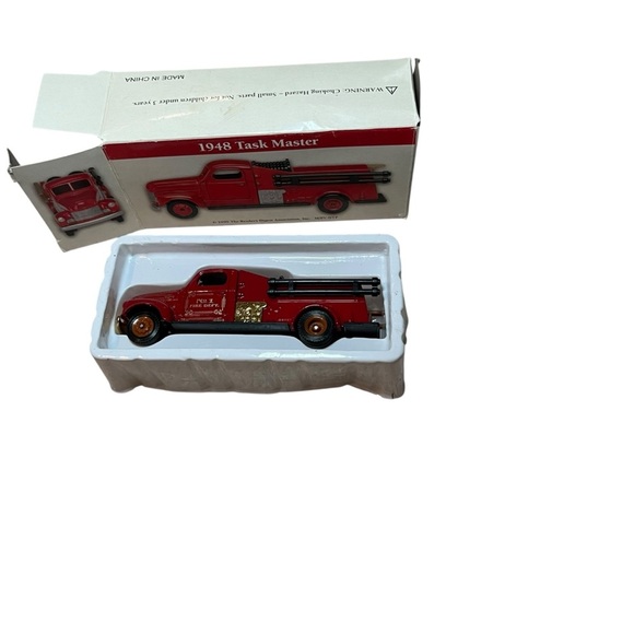 1948 Task Master red FireTruck 1999 Readers Digest Association 3.5” vintage new - Picture 2 of 4